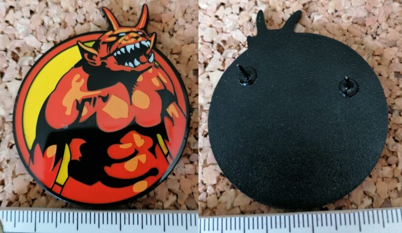 Second picture of X Second picture of Jump In The Fire Enamel Pin