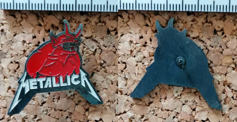Second picture of X Second picture of Jump In The Fire Enamel Pin