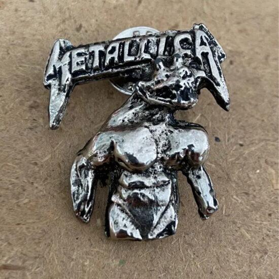 Jump In The Fire Pewter Pin