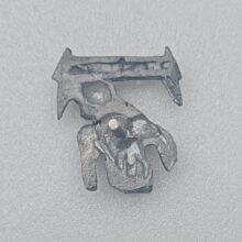 Back of Jump In The Fire Pewter Pin