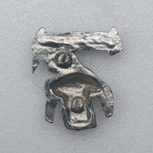 Back of Jump In The Fire Pewter Pin