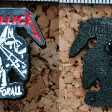 Second picture of Justice Album Cover Enamel Pin