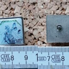 Second picture of X Second picture of Justice Album Cover Offset Printed Pin