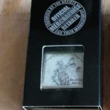 Packaging of Justice Album Cover Offset Printed Pin Packaging of Justice Album Cover Offset Printed Pin