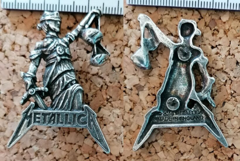 Second picture of X Second picture of Justice Pewter Pin