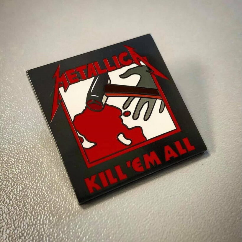 Kill 'Em All Album Cover Enamel Pin