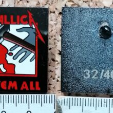 Second picture of Kill 'Em All Album Cover Enamel Pin