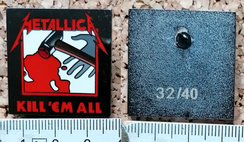 Second picture of Kill 'Em All Album Cover Enamel Pin