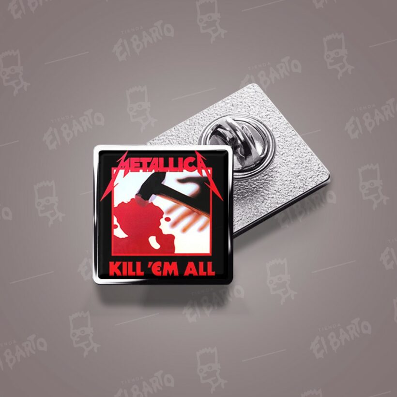Kill 'Em All Album Cover Offset Printed Pin
