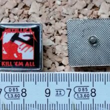 Second picture of X Second picture of Kill 'Em All Album Cover Offset Printed Pin