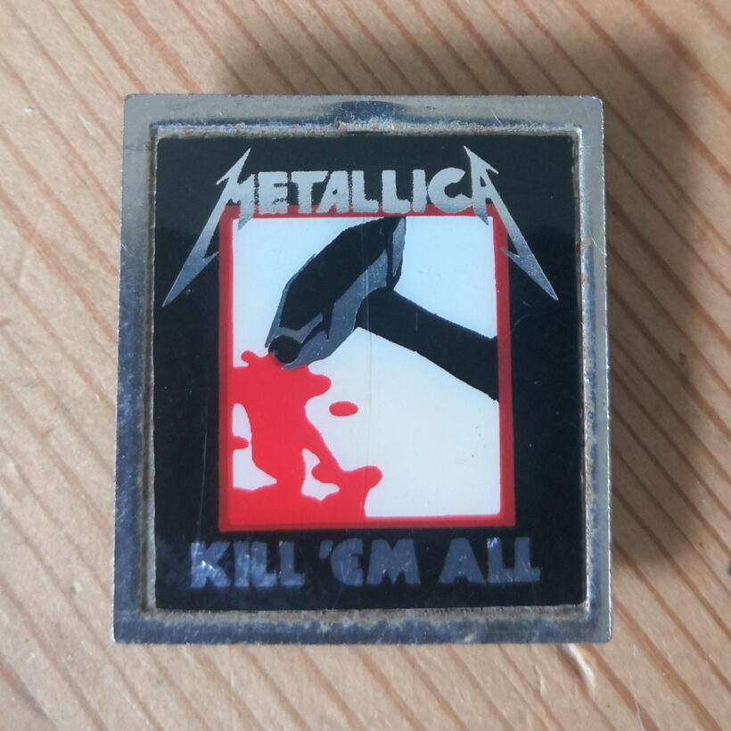 Second picture of Kill 'Em All Album Cover Offset Printed Pin
