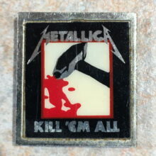 Third picture of Kill 'Em All Album Cover Offset Printed Pin