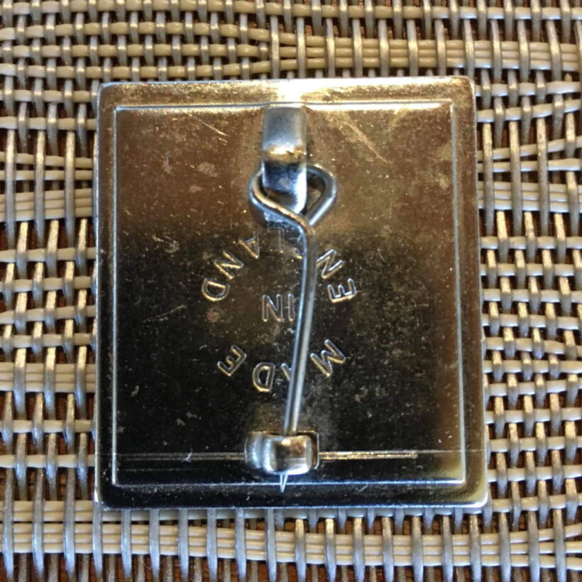 Second picture of the back of Kill 'Em All Album Cover Offset Printed Pin