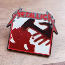 Kill 'Em All Album Cover Printed Enamel Pin