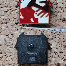 Second picture of Kill 'Em All Album Cover Printed Enamel Pin