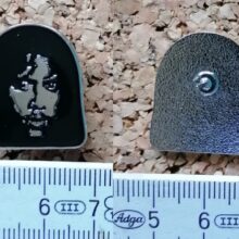 Second picture of X Second picture of Kirk's Face Enamel Pin