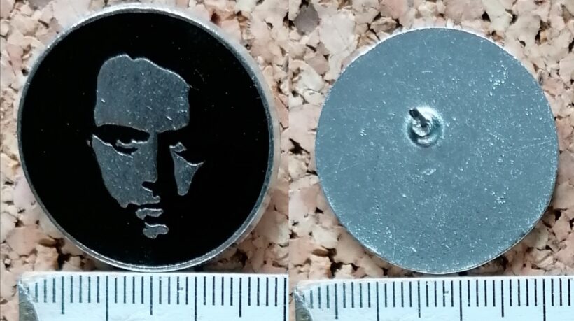 Second picture of X Second picture of Lars' Face Enamel Pin