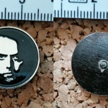 Second picture of X Second picture of Lars' Face Enamel Pin