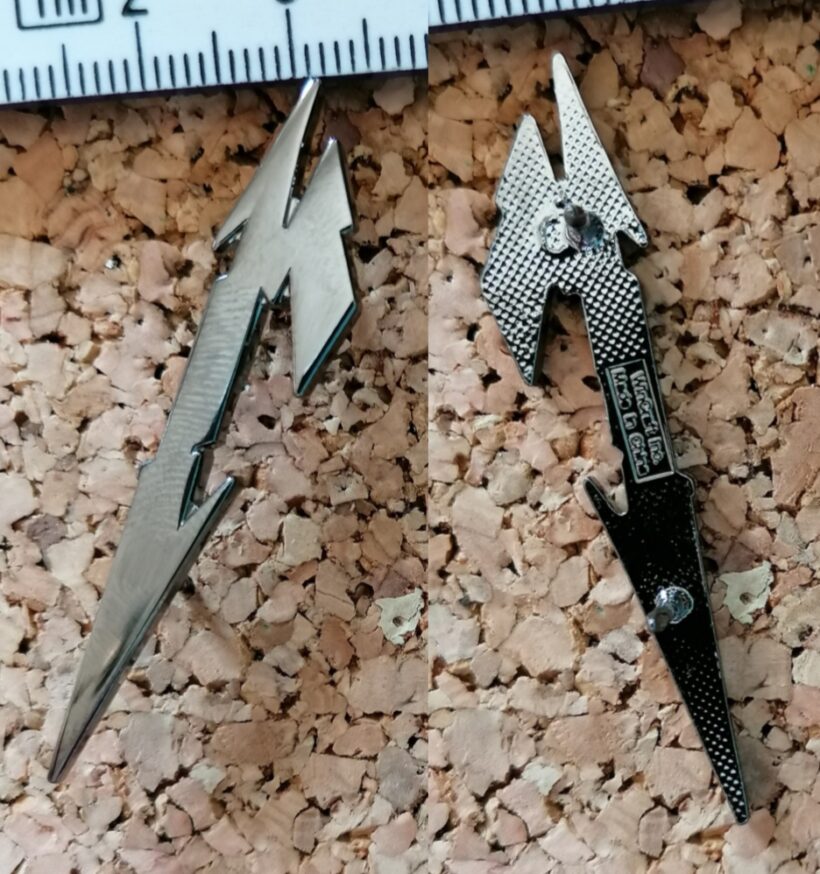 Second picture of M Glitch Logo Die Cast Pin