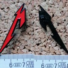 Second picture of X Second picture of M Logo Enamel Pin