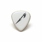 M Logo Guitar Pick Offset Printed Pin