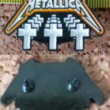 Second picture of X Second picture of Master of Puppets Album Cover Enamel Pin