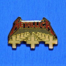 Second picture of Master of Puppets Album Cover Enamel Pin