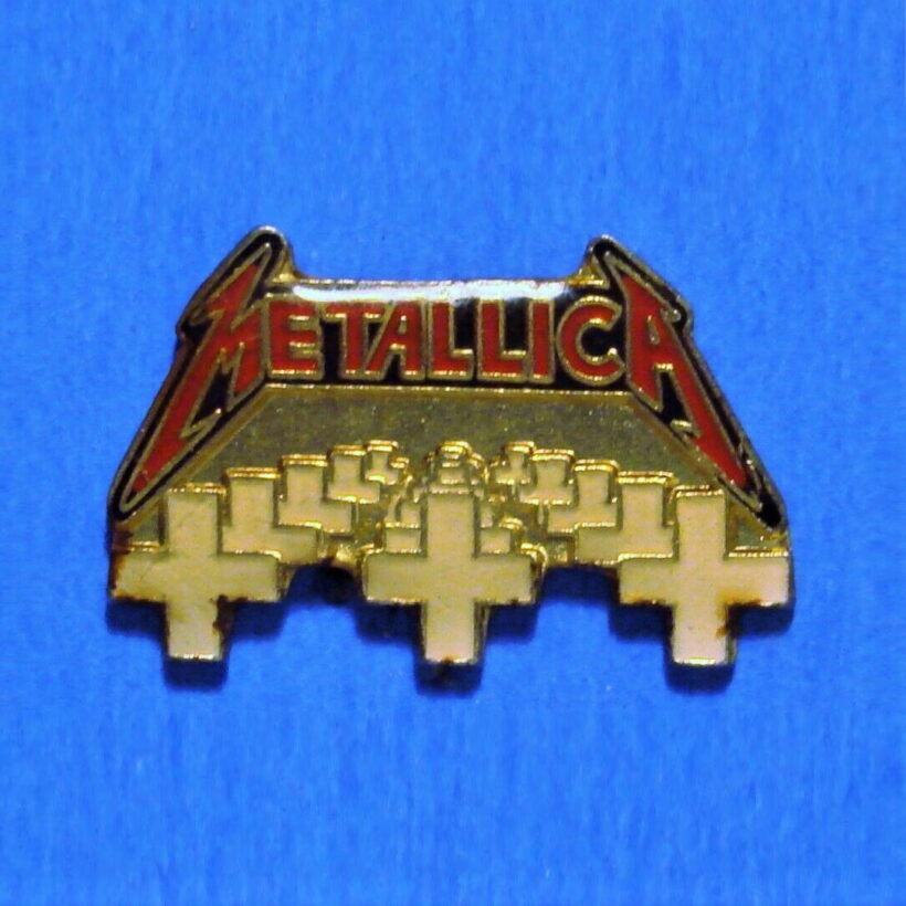 Second picture of Master of Puppets Album Cover Enamel Pin