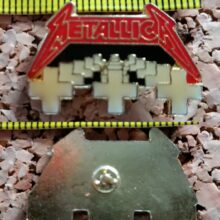 Second picture of Master of Puppets Album Cover Enamel Pin
