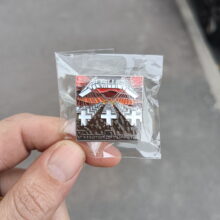 Packaging of Master of Puppets Album Cover Enamel Pin Packaging of Master of Puppets Album Cover Enamel Pin