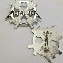 Third picture of Metal Horns Enamel Pin