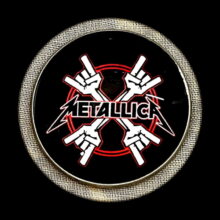 Metal Horns Offset Printed Pin