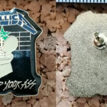 Second picture of Metal Up Your Ass Enamel Pin