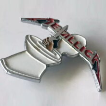 Second picture of Metal Up Your Ass Enamel Pin