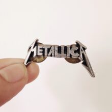Metallica 3D Logo Enamel Pin Metallica 3D Logo Enamel Pin