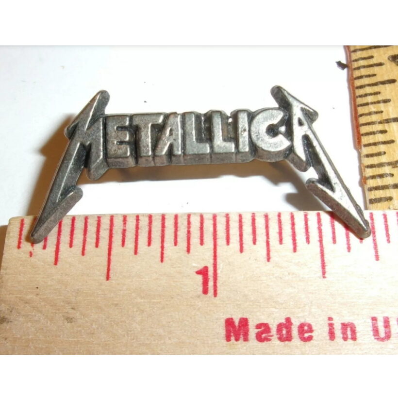 Metallica 3D Logo Pewter Pin