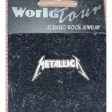 Packaging of Metallica 3D Logo Pewter Pin