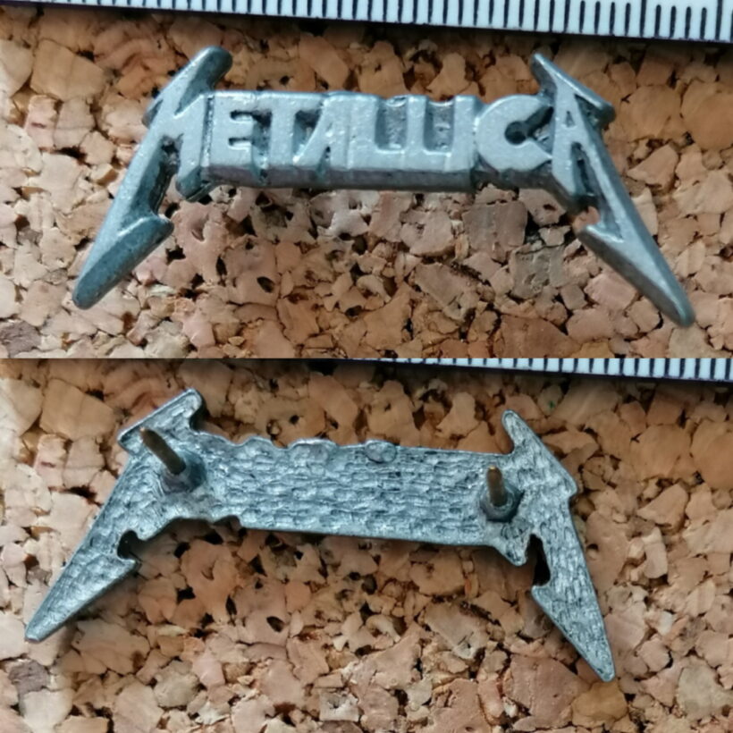 Metallica 3D Logo Pewter Pin