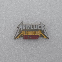Metallica Alcoholica 100% Proof Enamel Pin