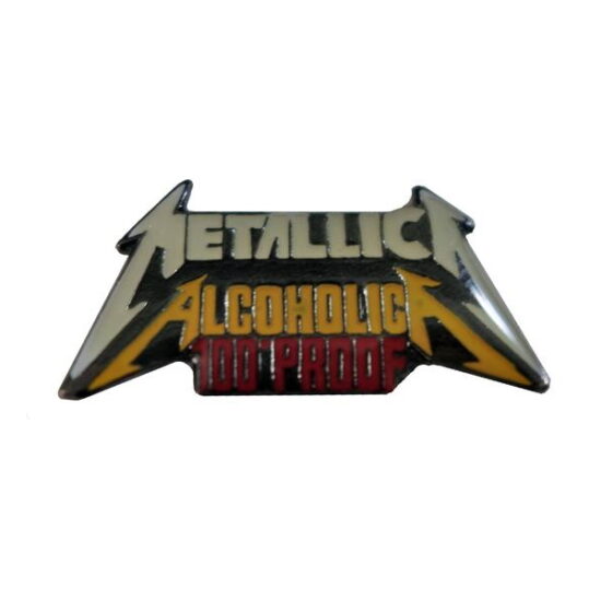 Metallica Alcoholica 100% Proof Enamel Pin