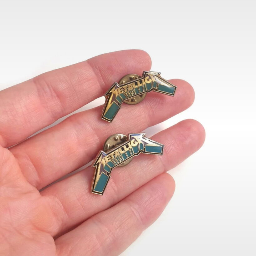 Third picture of Metallica Black Album Logo Enamel Pin Third picture of Metallica Black Album Logo Enamel Pin