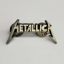 Metallica Black Album Logo Enamel Pin