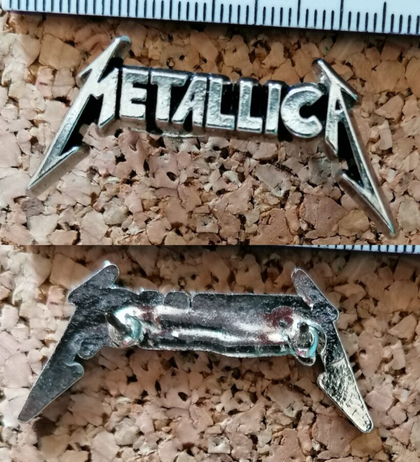 Second picture of Metallica Black Album Logo Enamel Pin