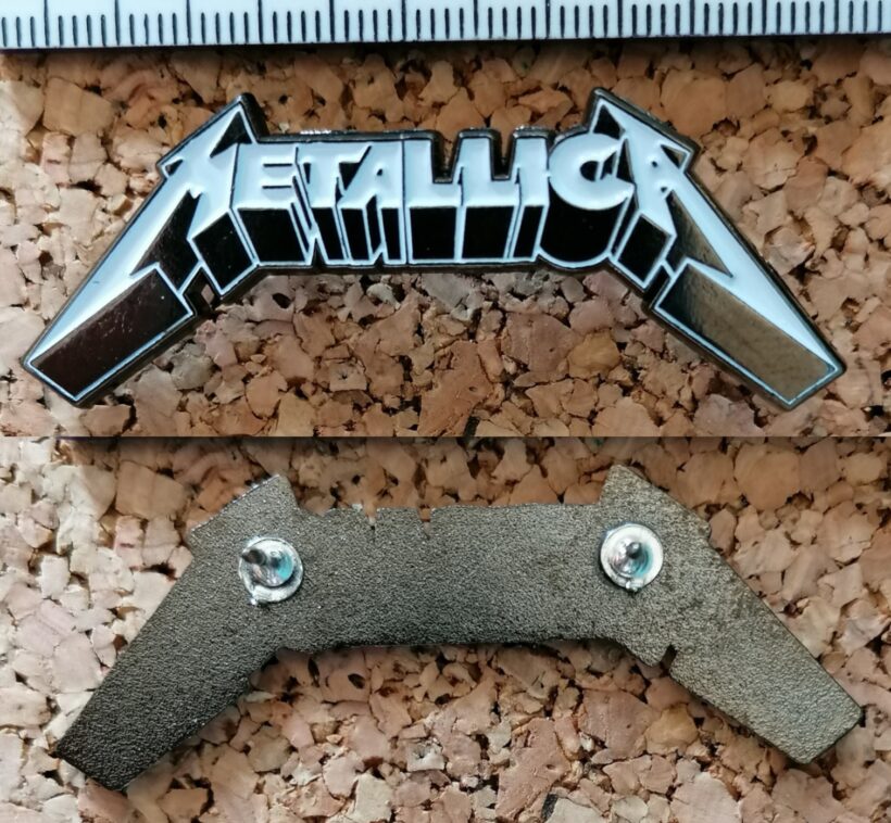 Second picture of Metallica Black Album Logo Enamel Pin