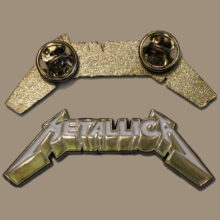 Third picture of Metallica Black Album Logo Enamel Pin