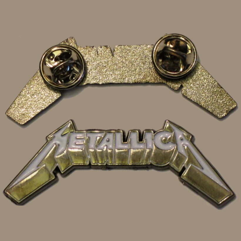 Third picture of Metallica Black Album Logo Enamel Pin
