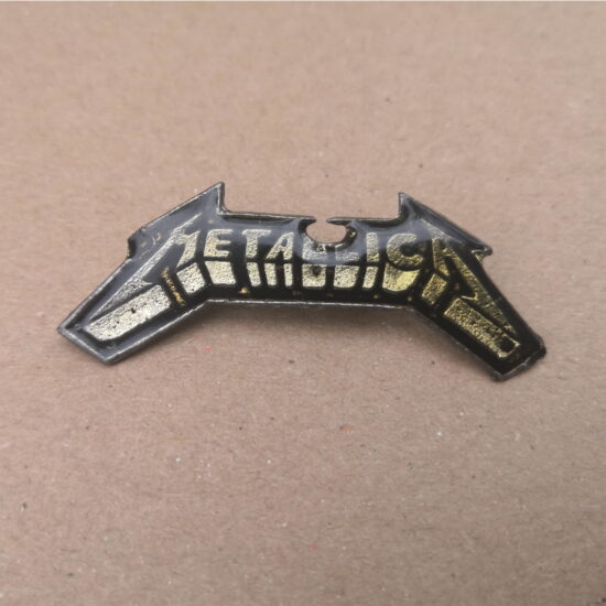 Metallica Black Album Logo Enamel Pin