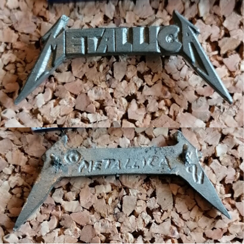 Metallica Black Album Logo Pewter Pin