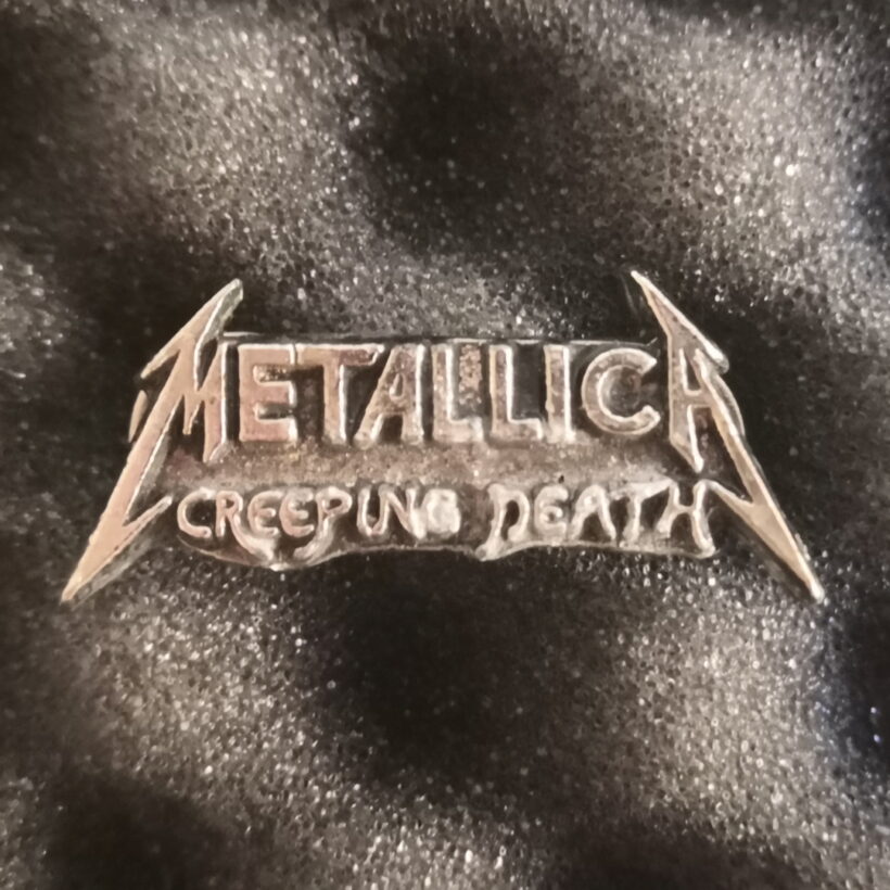 Metallica Creeping Death Die Struck Pin