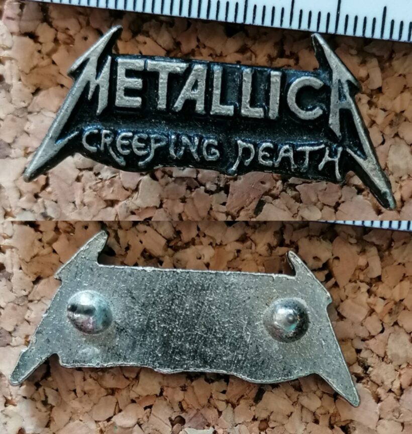 Second picture of X Second picture of Metallica Creeping Death Die Struck Pin